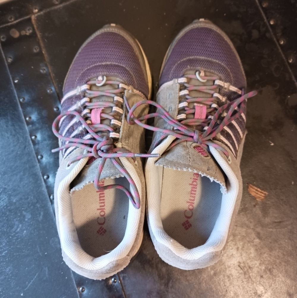 Columbia Women's Sz 8 Culvert Omni Tech Waterproof Hiking Shoes Purple/ Gray - Picture 5 of 8